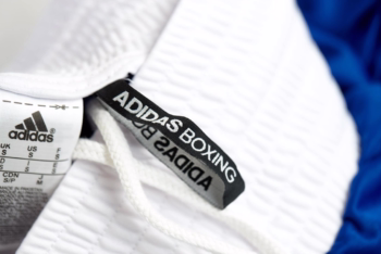 blue adidas boxing shorts