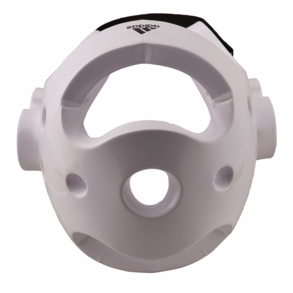 white adidas taekwondo head guard 5