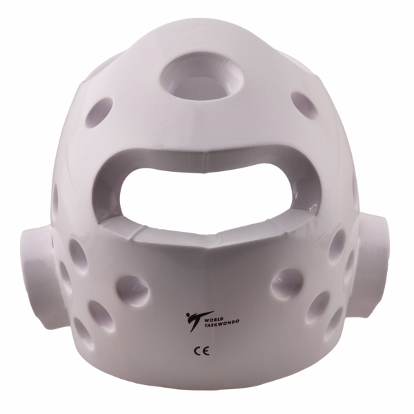 white adidas taekwondo head guard 6