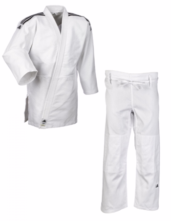 white j500 adidas judo training uniform