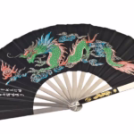 dragon black metal taichi fan