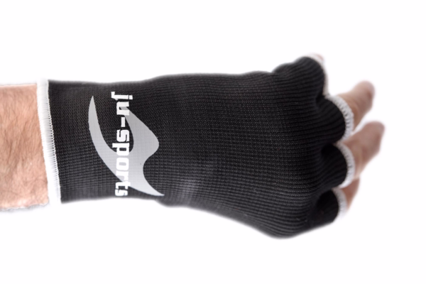 boxing cotton elasticated inner gloves black 7