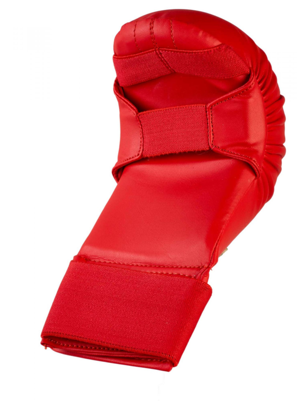 red wkf adidas karate gloves mitt 3