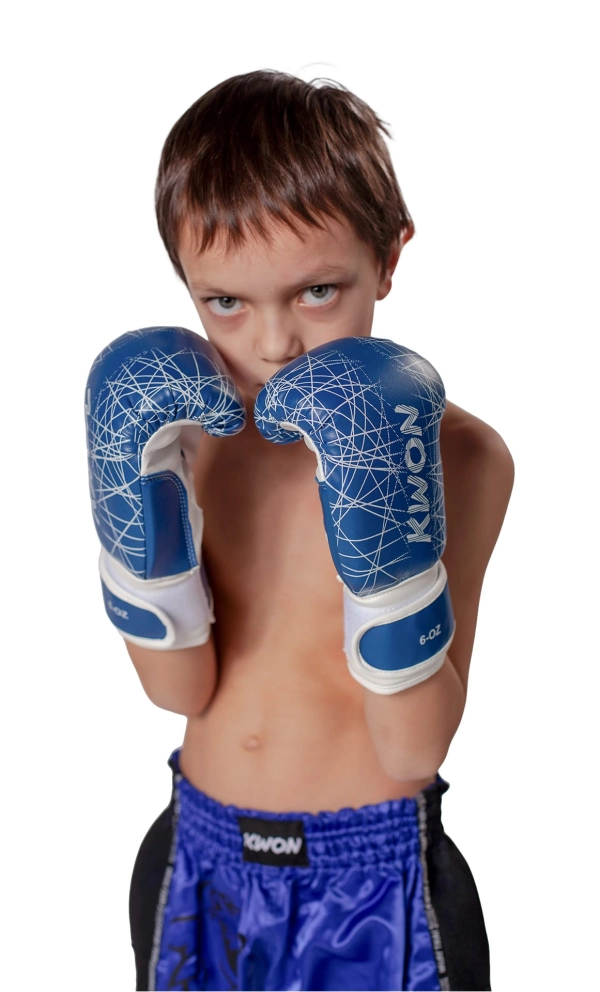 gloves kids blue 9