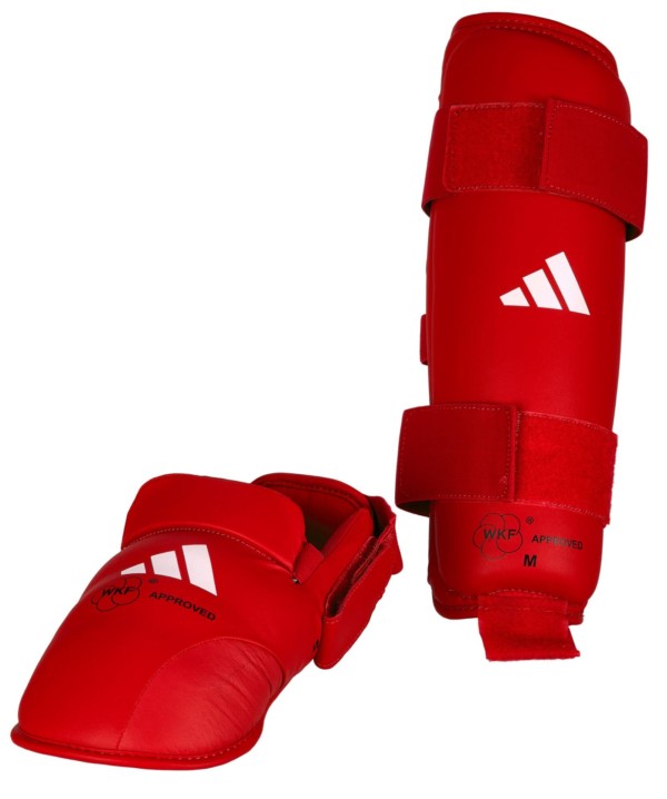 rdeč adidas karate wkf ščitnik za noge 2
