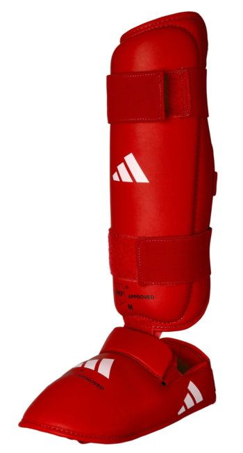 rdeč adidas karate wkf ščitnik za noge 3