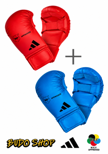 set adidas wkf karate rokavice komplet