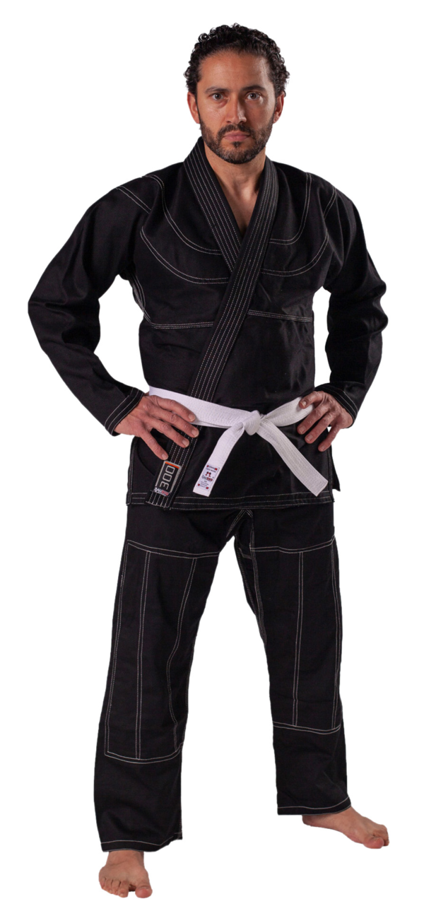 črn brazilian jiu-jitsu gi kimono