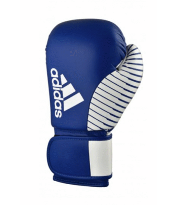 blue leather adidas WAKO competition approved Kickboxing gloves 2