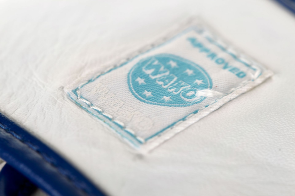 blue leather adidas WAKO competition approved Kickboxing gloves 7