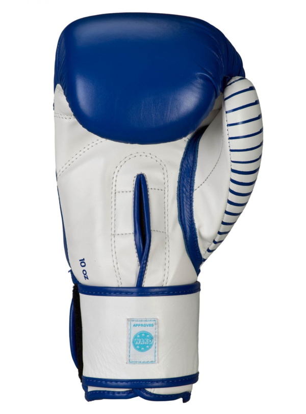 blue leather adidas WAKO competition approved Kickboxing gloves 9