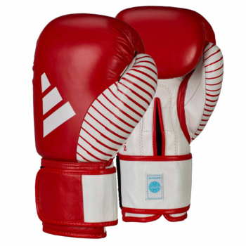 rdeče usnjene adidas WAKO competition Kickboxing rokavice 2