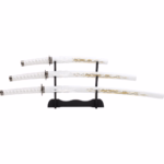 katana set white dragon