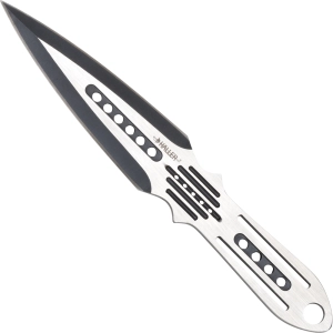 set of two stainless steel throwing knives