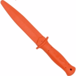 orange rubber training knife
