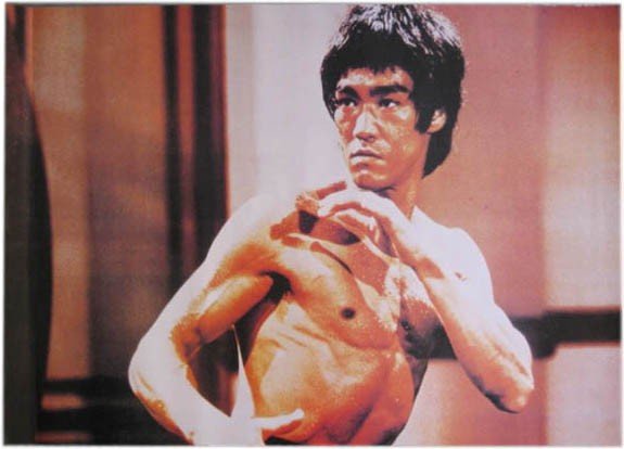 color poster bruce lee