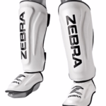 white mma shin insteap guard zebra pro