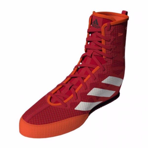 red adidas box hog 4 boxing shoes 2