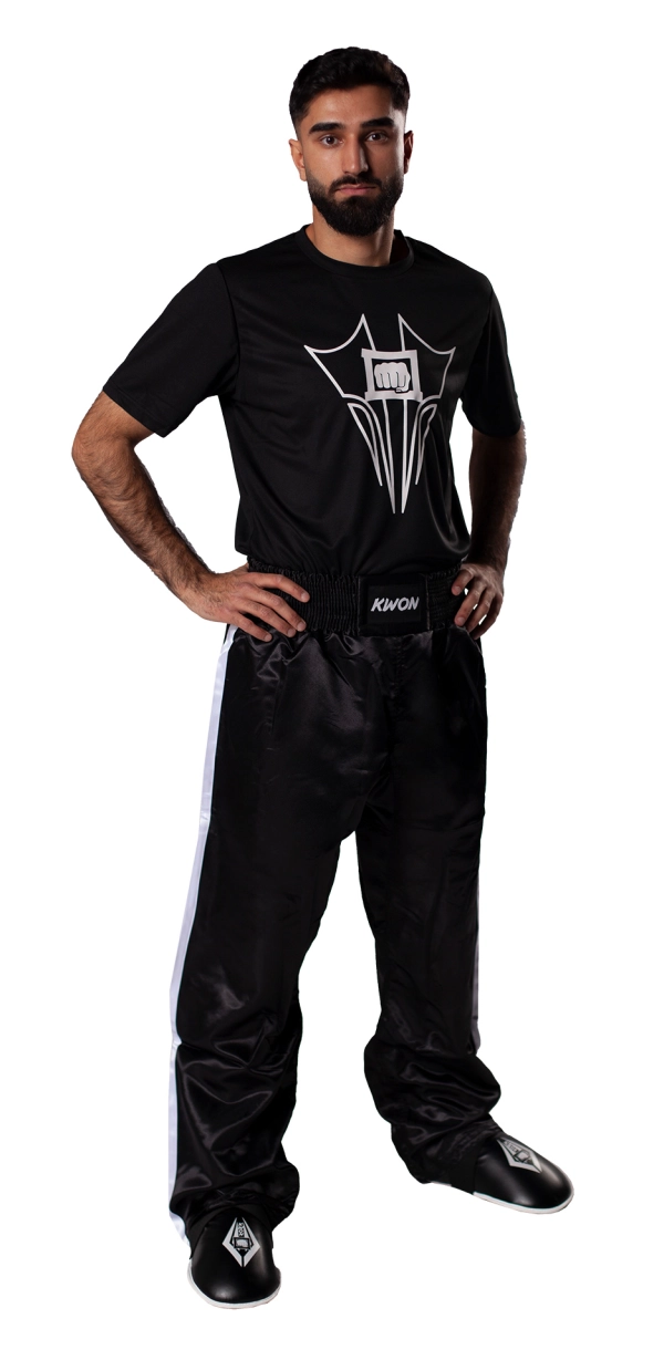 dolge črne kickboxing hlače 2