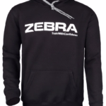 črn zebra hoodie kapucar pulover