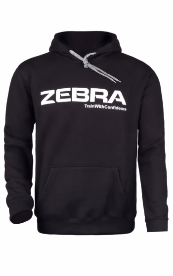 črn zebra hoodie kapucar pulover