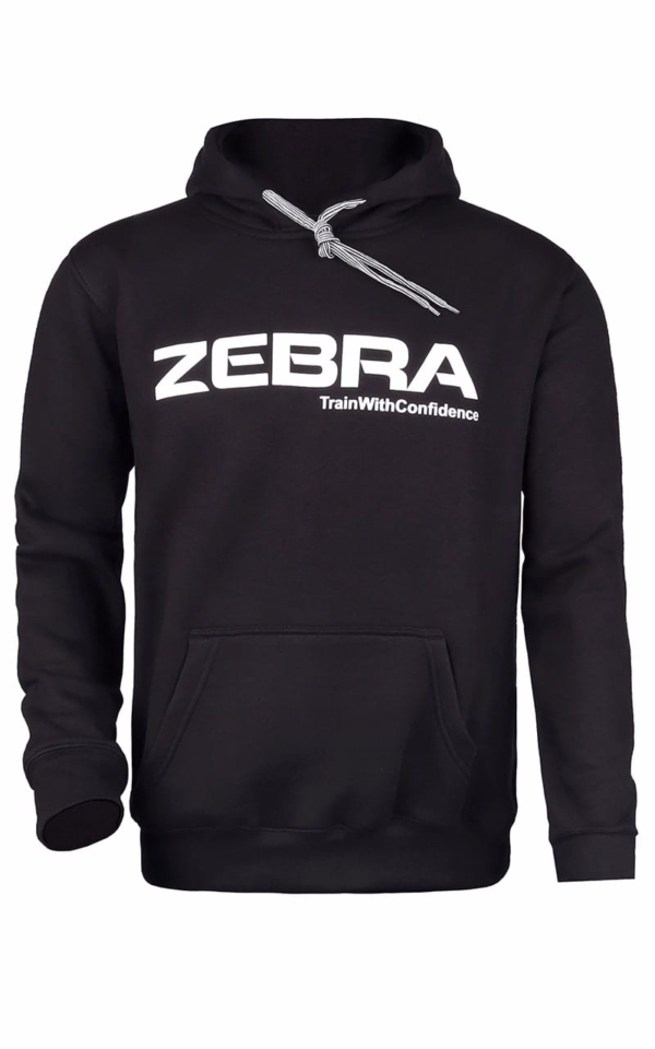 črn zebra hoodie kapucar pulover