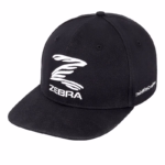 črna športna kapa zebra