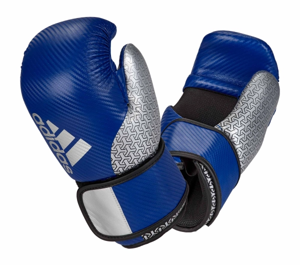 blue adidas pro point fighter gloves