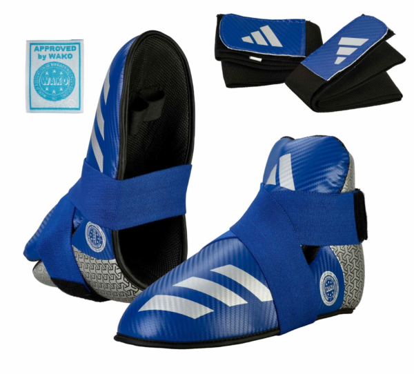 blue adidas wako foot instep protector 8