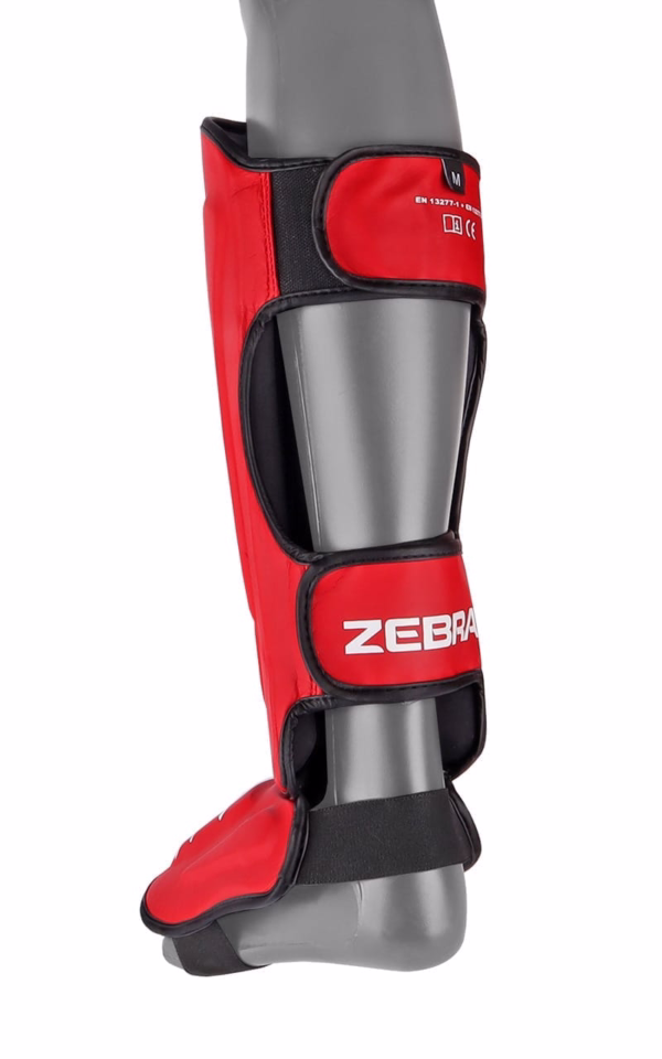 red mma shin insteap guard zebra pro 3