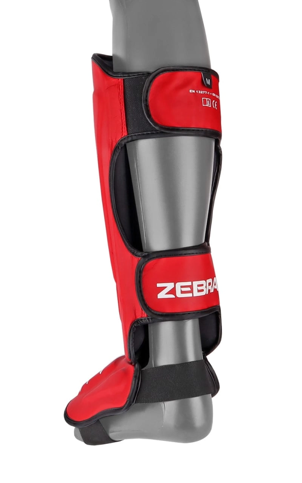 rdeči mma ščitniki za piščal in stopalo zebra pro 3