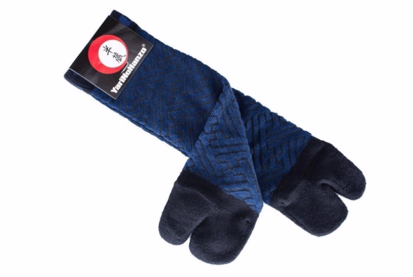 tabi sock with sayagata motif tabi sock with sayagata motif
