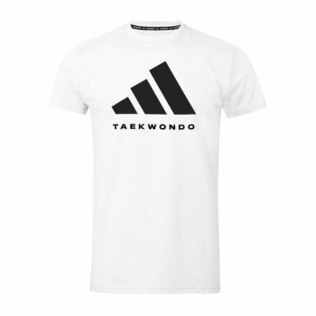 white taekwondo adidas t-shirt