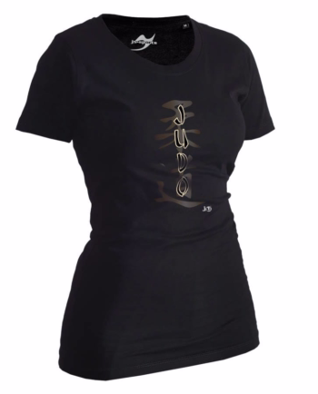 black women judo kanji t-shirt