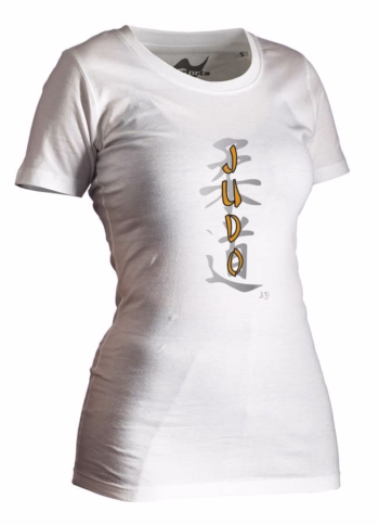 white women judo kanji t-shirt