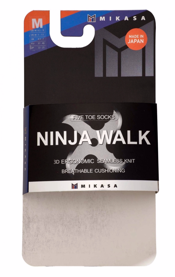 mikasa ninja walk five toe socks 6
