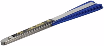 rdeča kovinska taichi pahljača z motivom zmaja 4