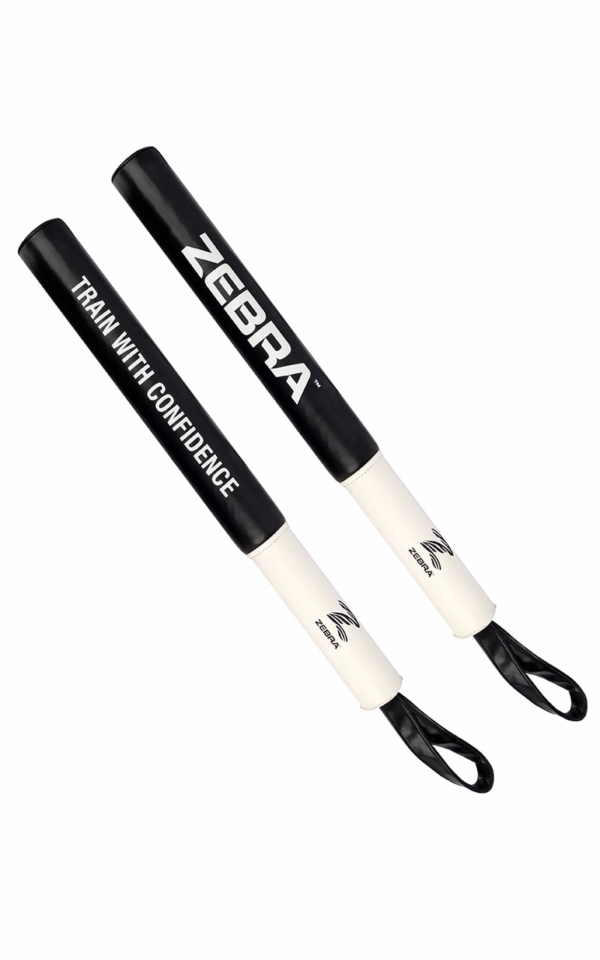 soft padded coaching sticks zebra