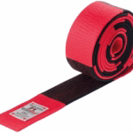 6. dan red-black judo ju-jitsu master belt