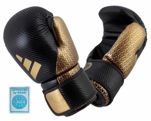 black adidas pro point fighter wako gloves