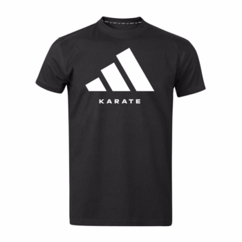 black adidas karate t-shirt