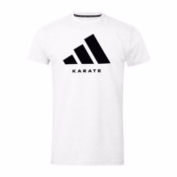 white adidas karate t-shirt