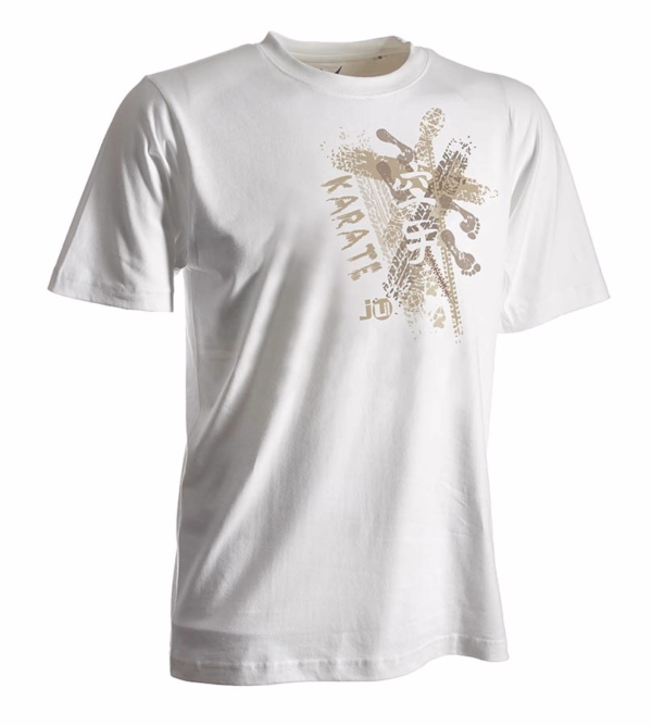 white karate trace t-shirt