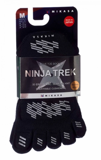 mikasa ninja trek five toe socks 5