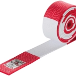 6. dan white-red judo ju-jitsu master belt