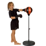 kids punching speed ball