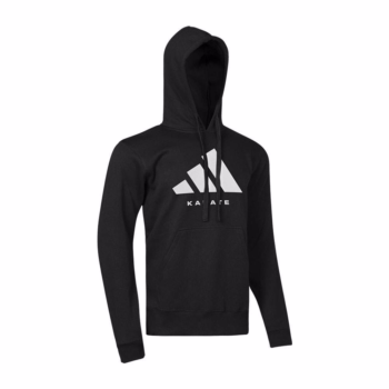 črn adidas karate hoodie kapucar