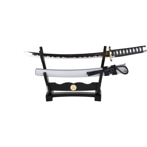 bel mini katana meč s stojalom
