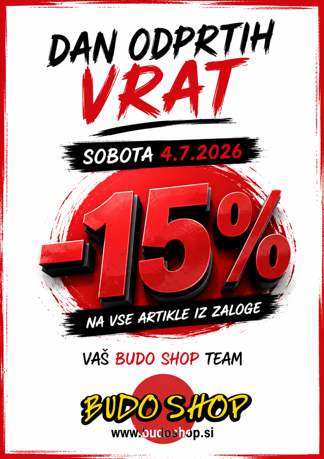 budo shop dan odprtih vrat