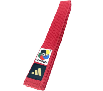 adidas wkf rdeč karate pas